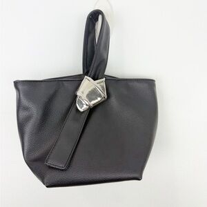 Merit x Brandon Maxwell Vegan Leather Bag Magnetic Closure Small